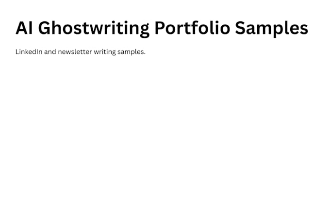 ghostwrite high engagement linkedin posts and newsletters with ai